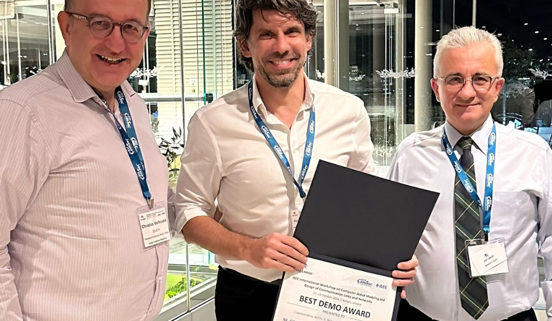 NL-COMM Demonstration Wins Best Demo Award at IEEE CAMAD 2024